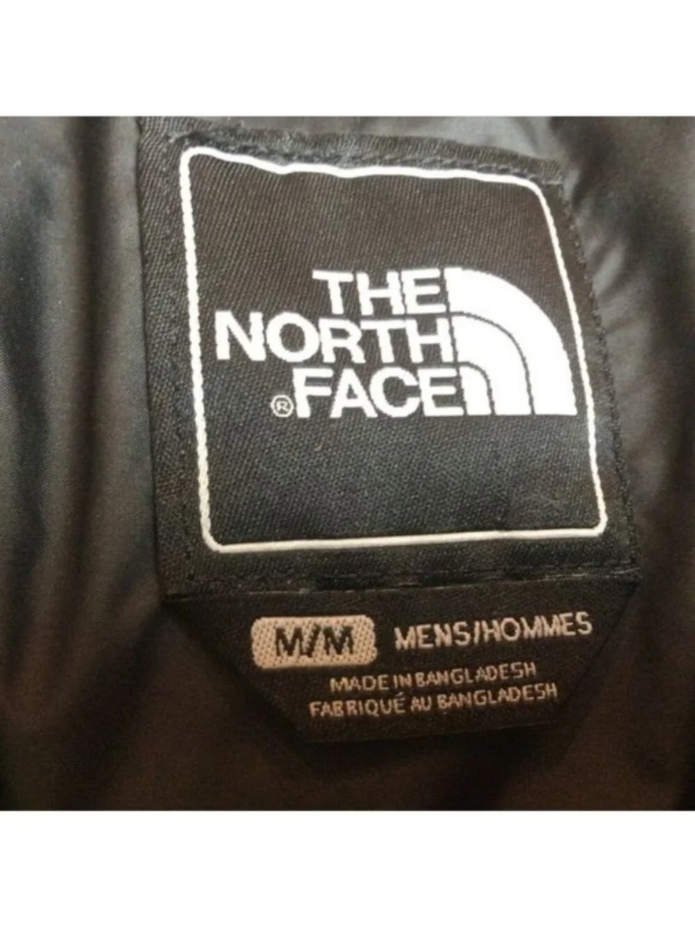 North Face Mens Nuptse 700 Red Black Puffer Jacket Goose Down Insulated Medium